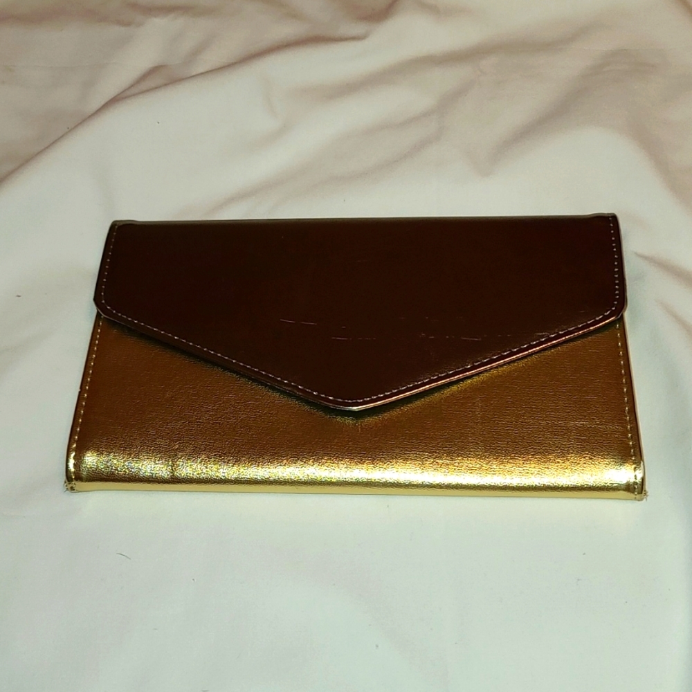 Gold Metallic clutch purse